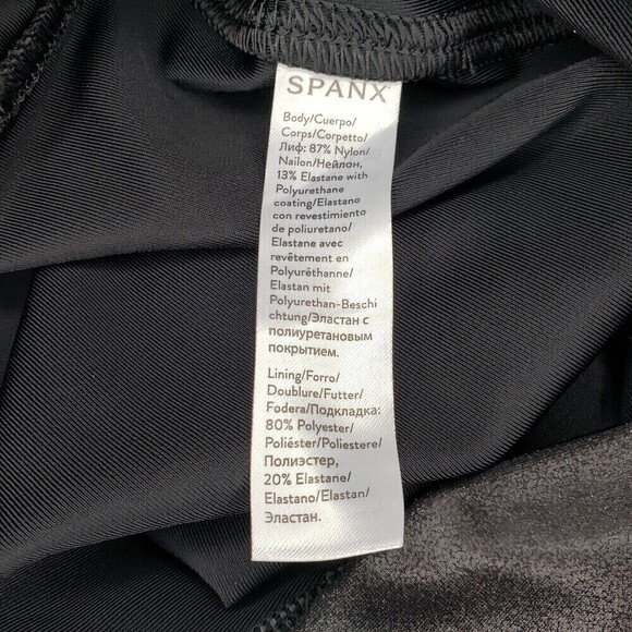 Spanx NWT Black Faux Leather Leggings Small - Picture 8 of 8